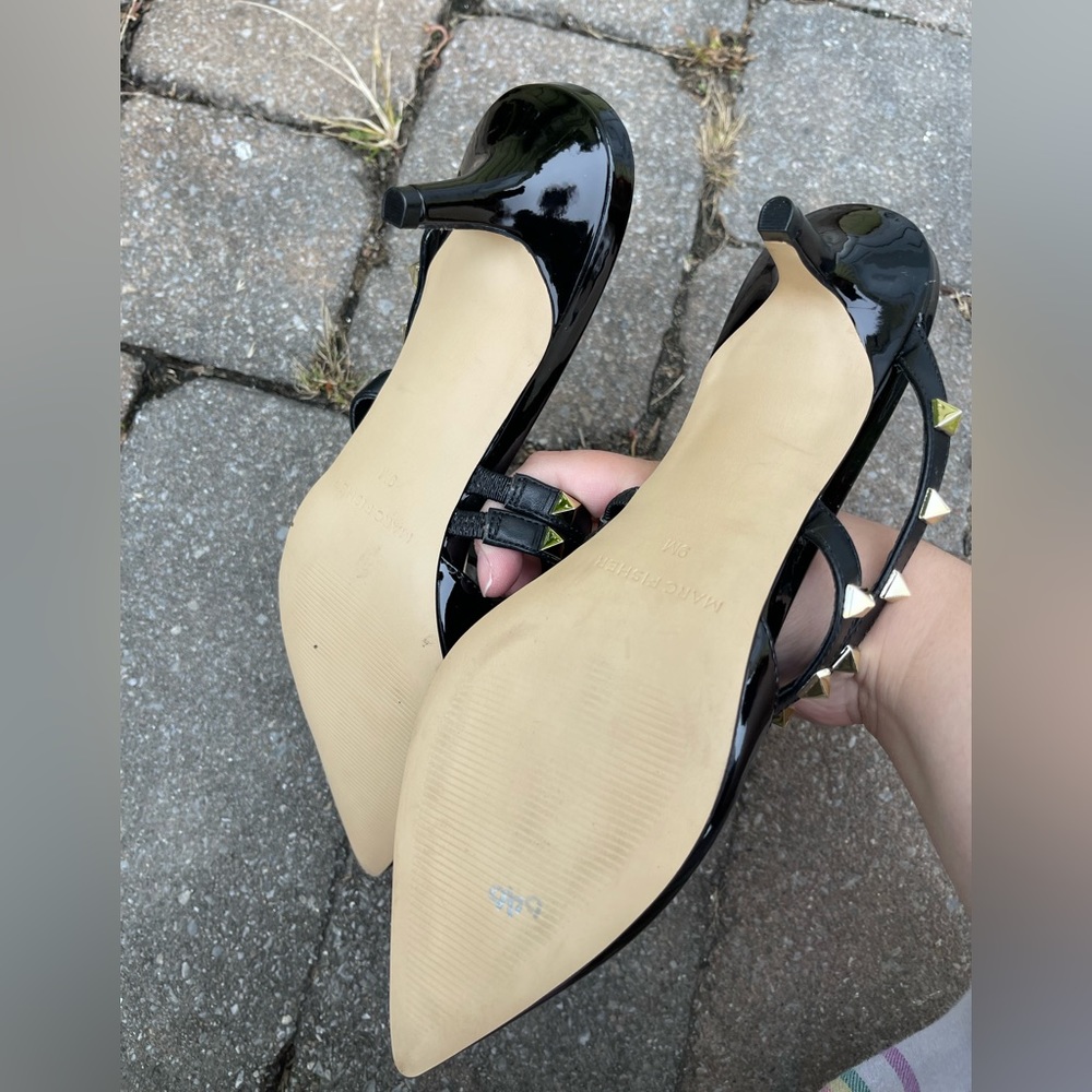 Mini black slip on heels - Picture 4 of 4